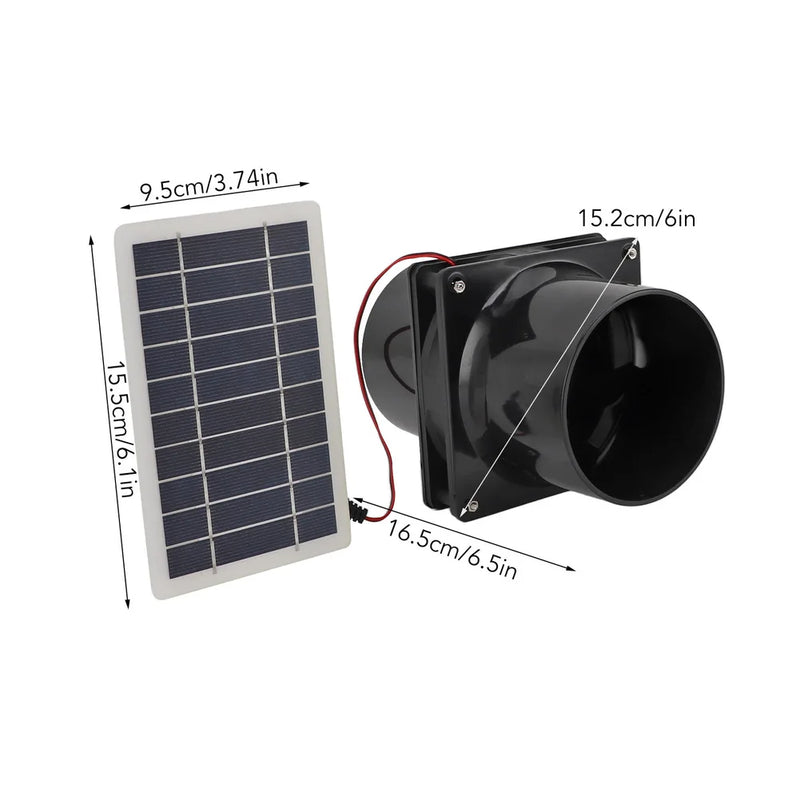 Extracteur Solaire 10W pour Serre et Poulailler