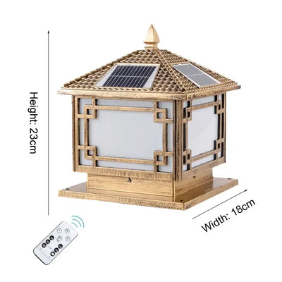 Lampe Solaire de Pilier et Poteau Exterieur