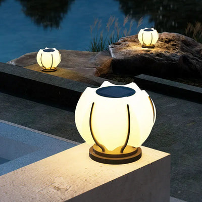 Lampe Solaire de Pilier Extérieure Minimaliste
