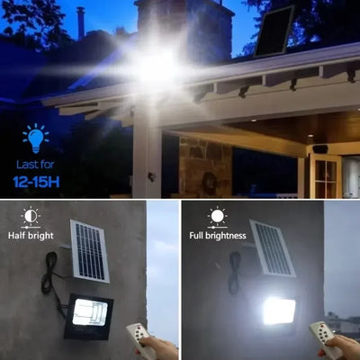Projecteur Solaire Extérieur Réflecteur Blanc Chaud 300W