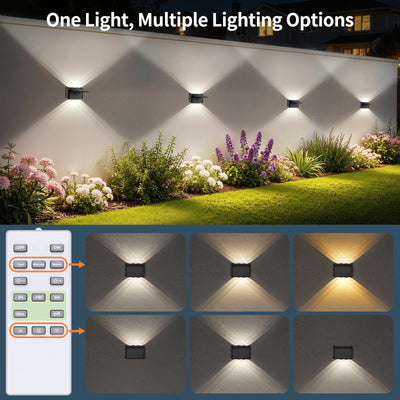 Applique Murale Solaire Intelamp 3 Teintes Haut et Bas
