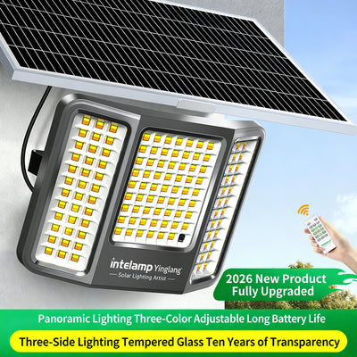 Lampe Solaire Extérieure 40000mAh 3 Couleurs Applique Murale IP65