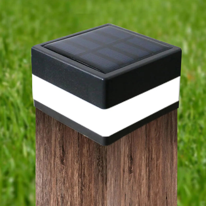 Lampe Solaire de Pilier Carrée pour Poteau et Terrasse