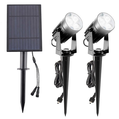 Projecteur Solaire Extérieur LED Couleur IP65 pour Arbre et Mur