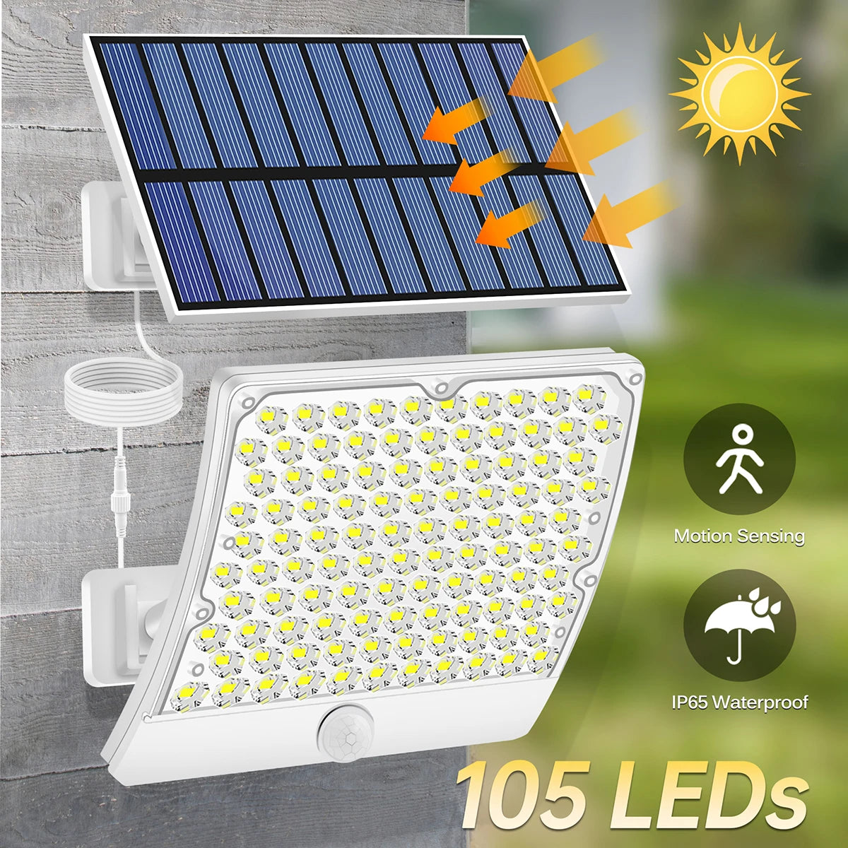 Projecteur solaire LED avec détecteur de mouvement