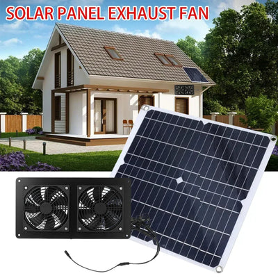 Ventilateur Solaire Extérieur pour Serre et Chenil