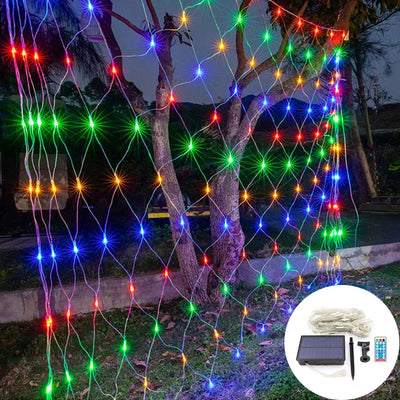 Guirlande solaire féerique 3M x 2M installée