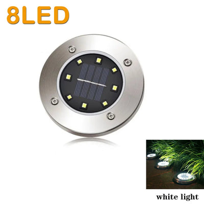Lampe Solaire Encastrée Sol LED Étanche Terrasse Jardin Allée