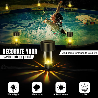 Lampe Solaire de Piscine LED Flottante