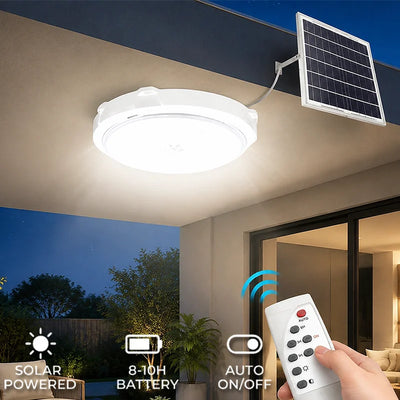 Lampe Solaire Intérieur Plafonnier Étanche Garage Atelier 60W à 200W