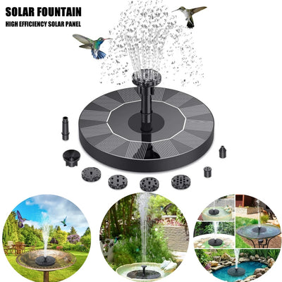 Mini Fontaine Solaire 13 ou 16 cm pour Bassin Extérieur