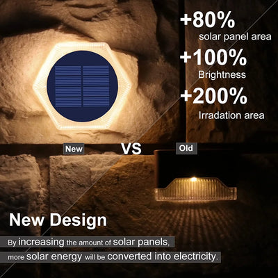 Lampe Solaire d'Escalier et Marche Extérieure Étanche