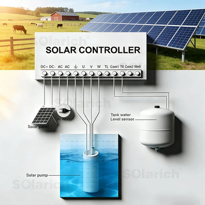 Pompe Solaire Submersible 6 Pouces Irrigation Agricole BLDC