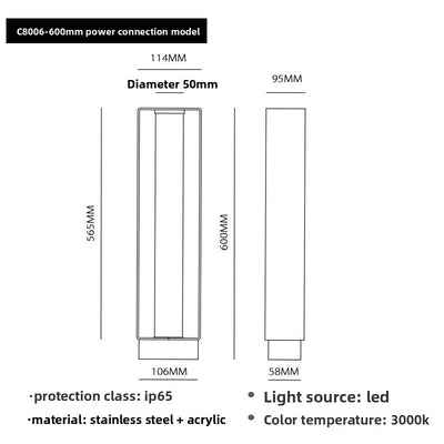 Lampe Solaire de Pelouse Étanche pour Jardin