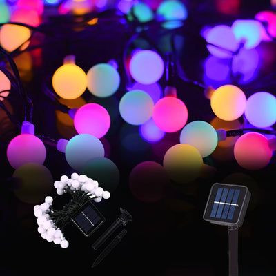 Guirlande Solaire Extérieur Motif Floral LED Étanche Jardin