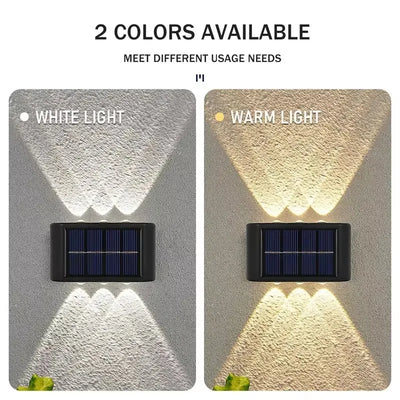 Applique Murale Solaire LED Extérieure Éclairage Haut Bas Jardin