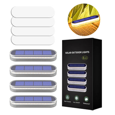 Lumière Solaire de Marche 30 LED Adhésive, Étanche – 2 à 6 Pièces