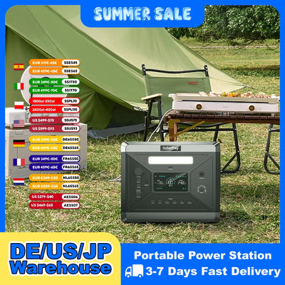 Station d'Énergie Solaire Portable 2400W 2160Wh