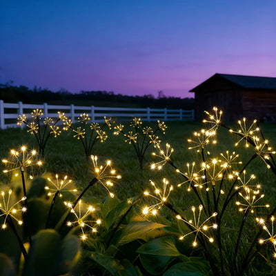 Lampe Solaire Encastrable Motif Floral Jardin Allée