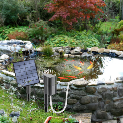 Aérateur Solaire de Bassin 2,5W avec Diffuseur et Piquet