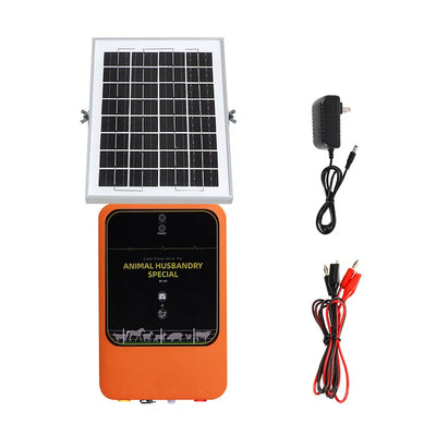 Électrificateur de Clôture Solaire 10 km 12 kV 1,2 J 12V 6 Ah