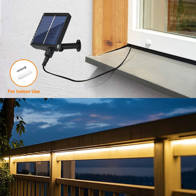 Ruban LED Solaire Étanche 8 Modes Multicolore