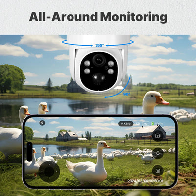 Caméra de Surveillance Solaire 4MP WiFi 4G - vue 5