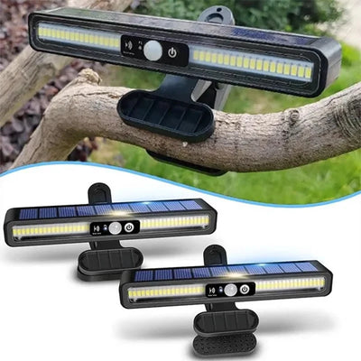 Lampe Clôture Solaire à Clip 36 LED Détecteur de Mouvement