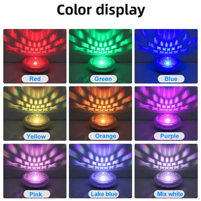 Lampe Solaire Flottante de Piscine LED Télécommande 9 Couleurs