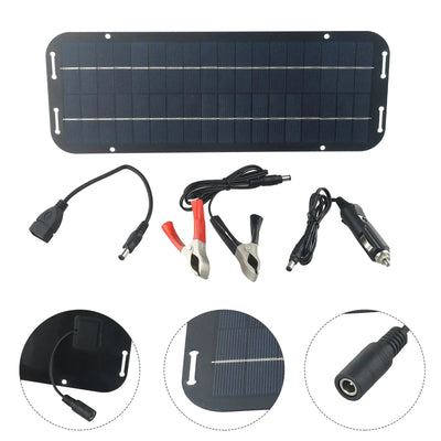 Chargeur Solaire 12V de Batterie Voiture Bateau