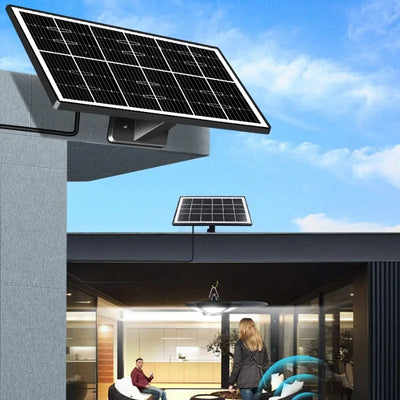 Lampe Solaire Suspendue 228 LED 1000 Lumens 3 Températures de Couleur avec Télécommande