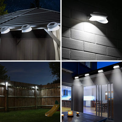 Applique Murale Solaire Extérieur Gouttière 9 LED Étanche