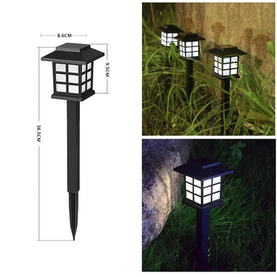 Borne Solaire Extérieur d'Allée de Jardin, Étanche et Sans Fil