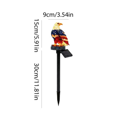 Statue Solaire Aigle Lumineuse pour Jardin et Pelouse