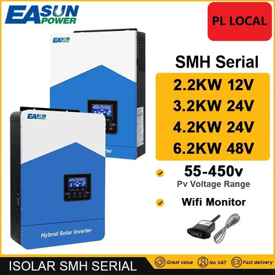 Onduleur Solaire Hybride 6,2 kW 48V MPPT