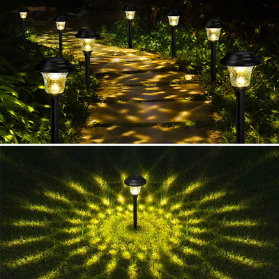 Piquets Solaires Jardin Lot Jusqu'à 12 Pièces Haute Luminosité