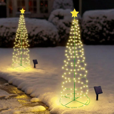 Guirlande Solaire LED Étanche Décoration d'Arbre de Noël