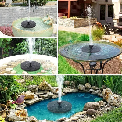 Pompe de Fontaine Solaire 2,5 W à 6 Buses pour Bassin