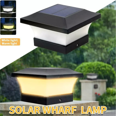 Lampe Solaire de Poteau de Clôture Capuchon