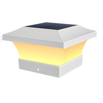 Lampe Solaire Pilier Portail LED Capuchon Poteau IP65