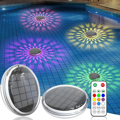 Lampe Solaire Piscine Flottante LED avec Télécommande