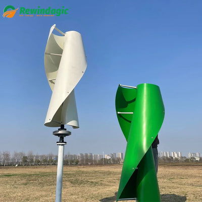 Éolienne Verticale Sans Noyau 10 kW 20 kW Triphasé 24V à 220V