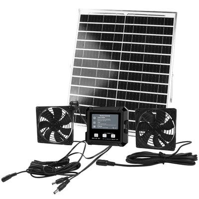Extracteur Solaire Double avec Minuterie et Détection Infrarouge