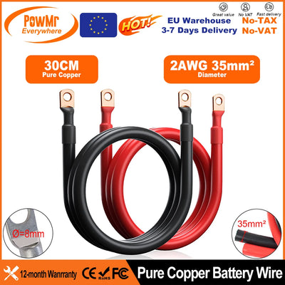 Câble Batterie Solaire 35mm² Cosse M10