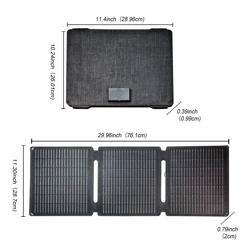 Panneau Solaire Portable 35W USB Type-C