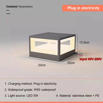 Lampe Solaire de Pilier de Portail Étanche Jardin - vue 11