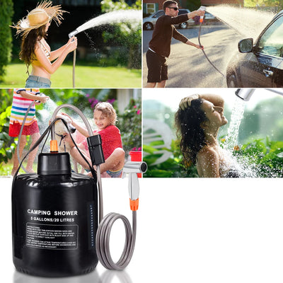 Douche Solaire de Camping 20L à Pompe