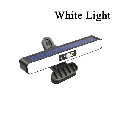 Applique Murale Solaire Extérieur 36 LED à Pince Détecteur de Mouvement Clôture