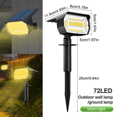 Projecteur Solaire LED Paysage 3 Modes Jardin Cour
