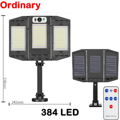 Lampe Solaire de Rue Murale LED Détecteur Mouvement 3 Modes